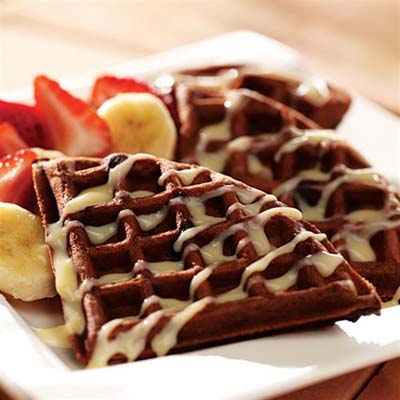 Delicious Chocolate Belgian Waffle