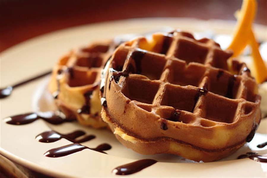 Delicious Chocolate Belgian Waffle Recipe